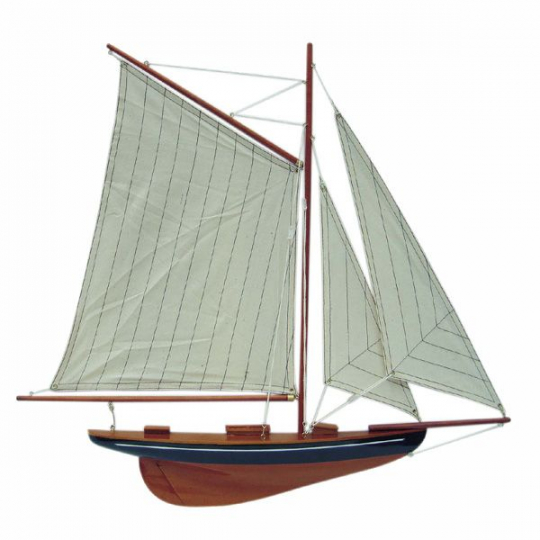 Segel-Yacht Halbmodell L: 56cm, H: 52cm