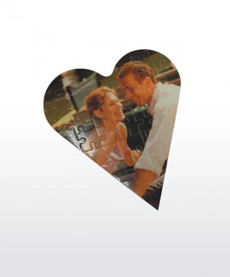 Foto-Puzzle Herz A4