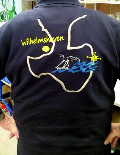 Poloshirt Wilhelmshaven Jadebusen gestickt