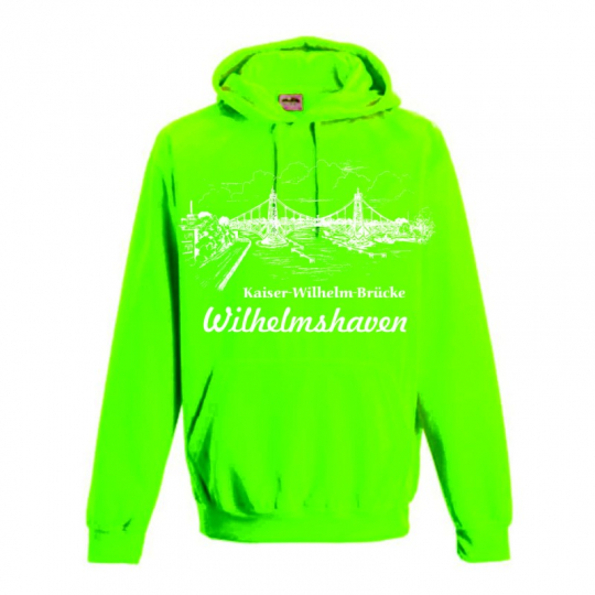 Hoodie Electric Pink Kaiser-Wilhelm-Brücke Wilhelmshaven