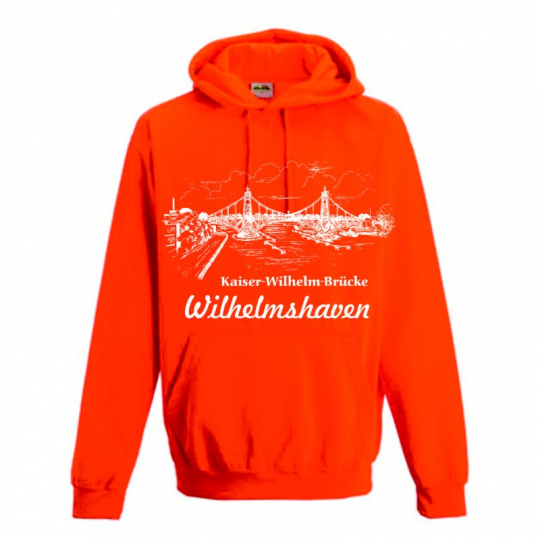 Hoodie Electric Pink Kaiser-Wilhelm-Brücke Wilhelmshaven