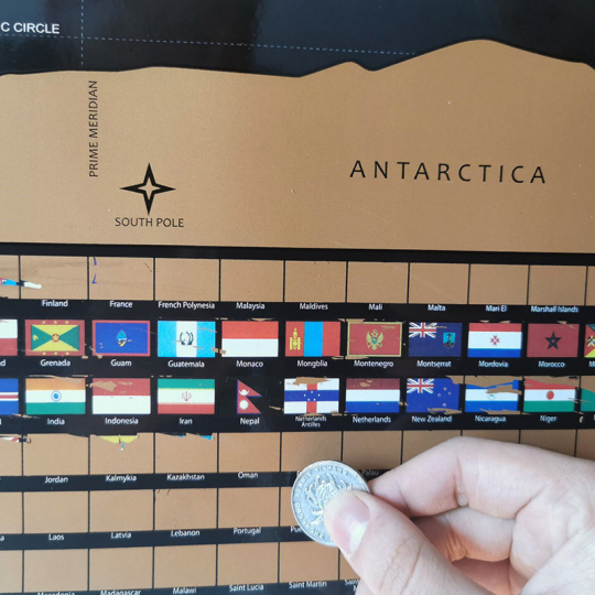 Weltkarte zum Rubbeln 82x59cm