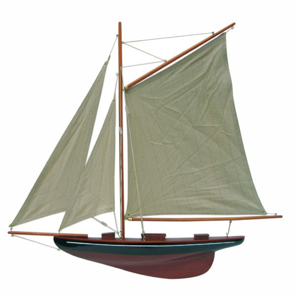 Segel-Yacht Halbmodell L: 56cm, H: 52cm/1