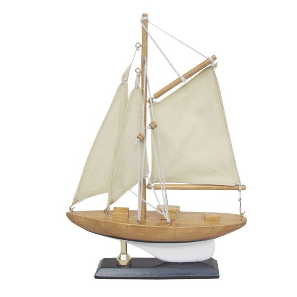 Segel-Yacht L: 15cm, H: 22,5cm
