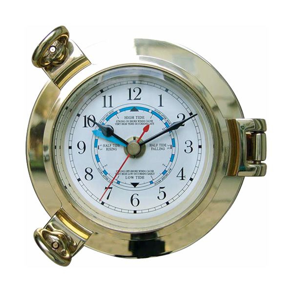 Tidenuhr im Bullauge 22cm