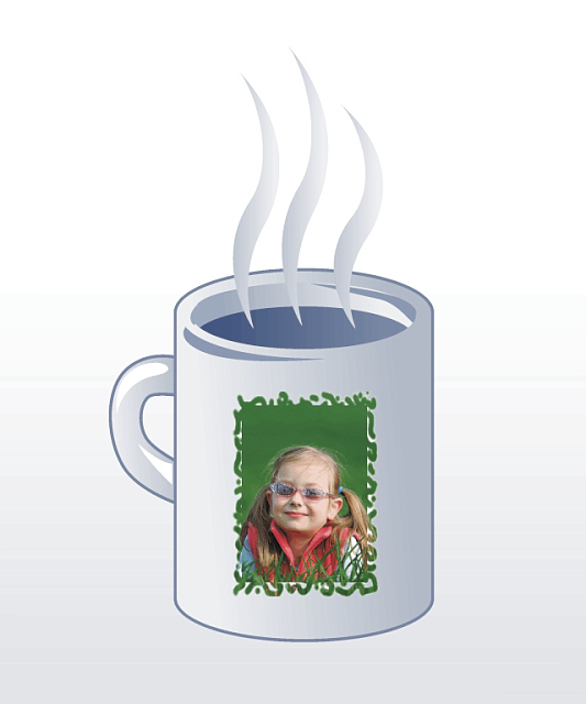 Kaffeebecher mit ihrem Motiv