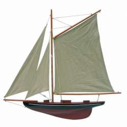 Segel-Yacht Halbmodell L: 56cm, H: 52cm/1