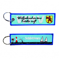 Wilhelmshaven Schlüsselanhänger gestickt
