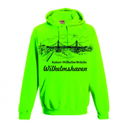 Hoodie Electric Pink Kaiser-Wilhelm-Brücke Wilhelmshaven
