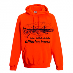 Hoodie Electric Pink Kaiser-Wilhelm-Brücke Wilhelmshaven