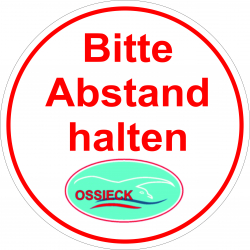 Abstandsaufkleber ihr Logo